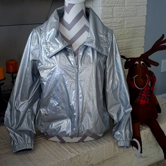 Style & Co. Jackets & Blazers - Metallic Silver Jacket!